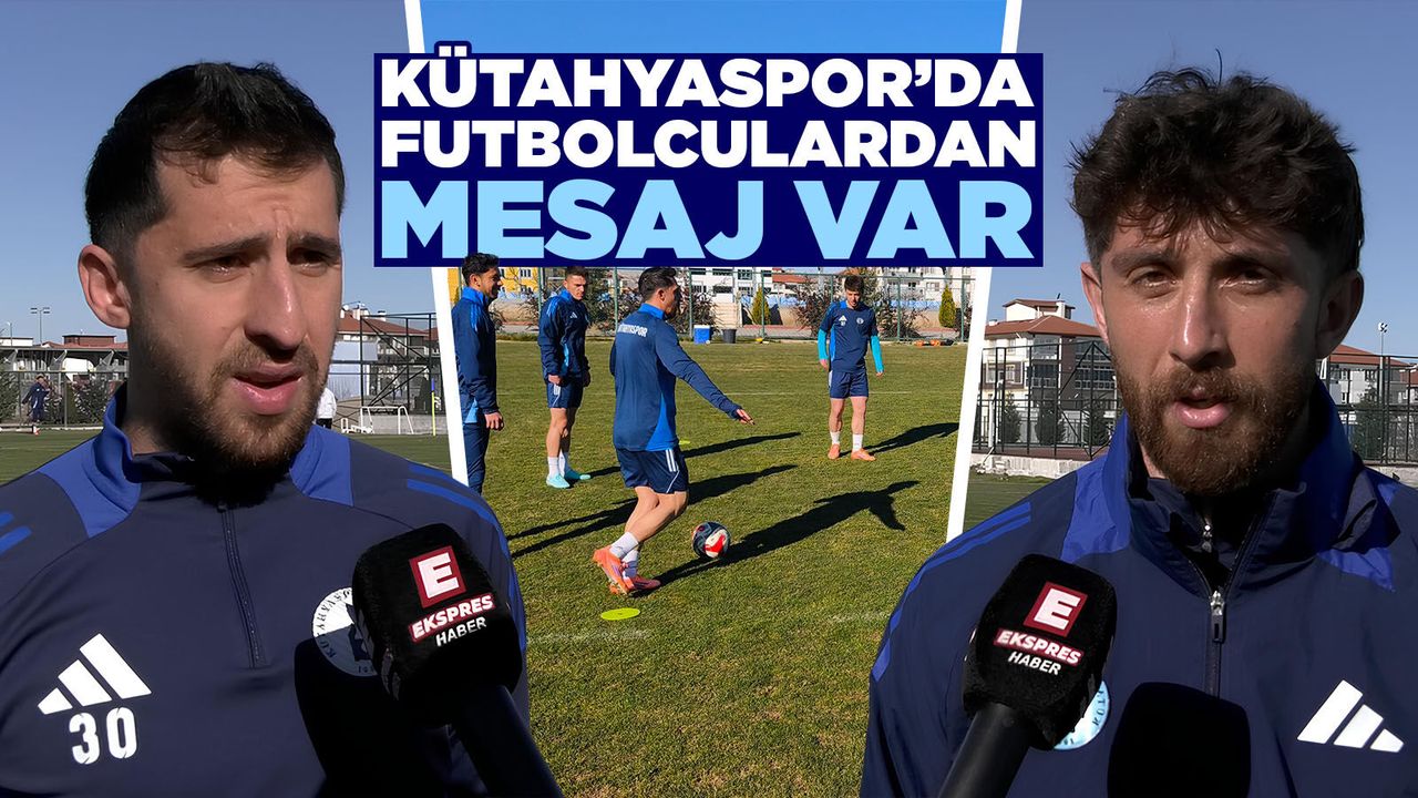 Kütahyaspor antrenman görüntüsü