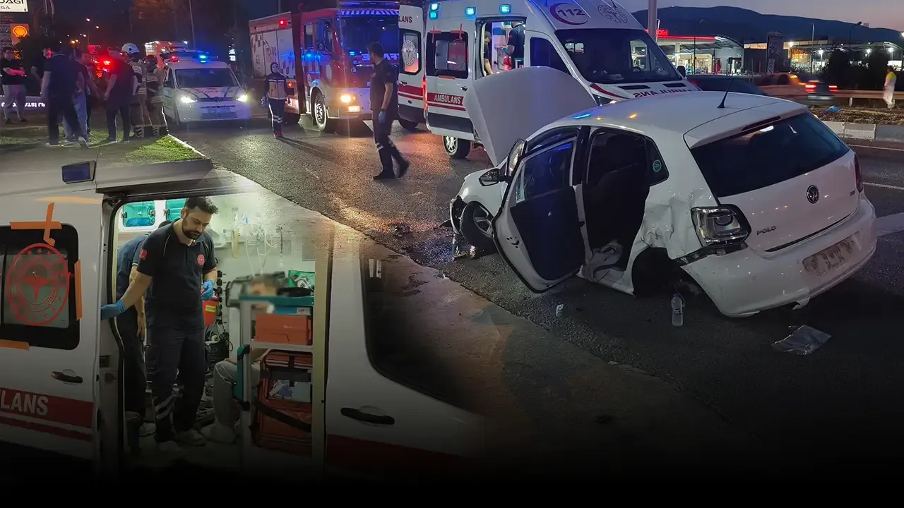 Kütahya otomobil savruldu, yaralılar var