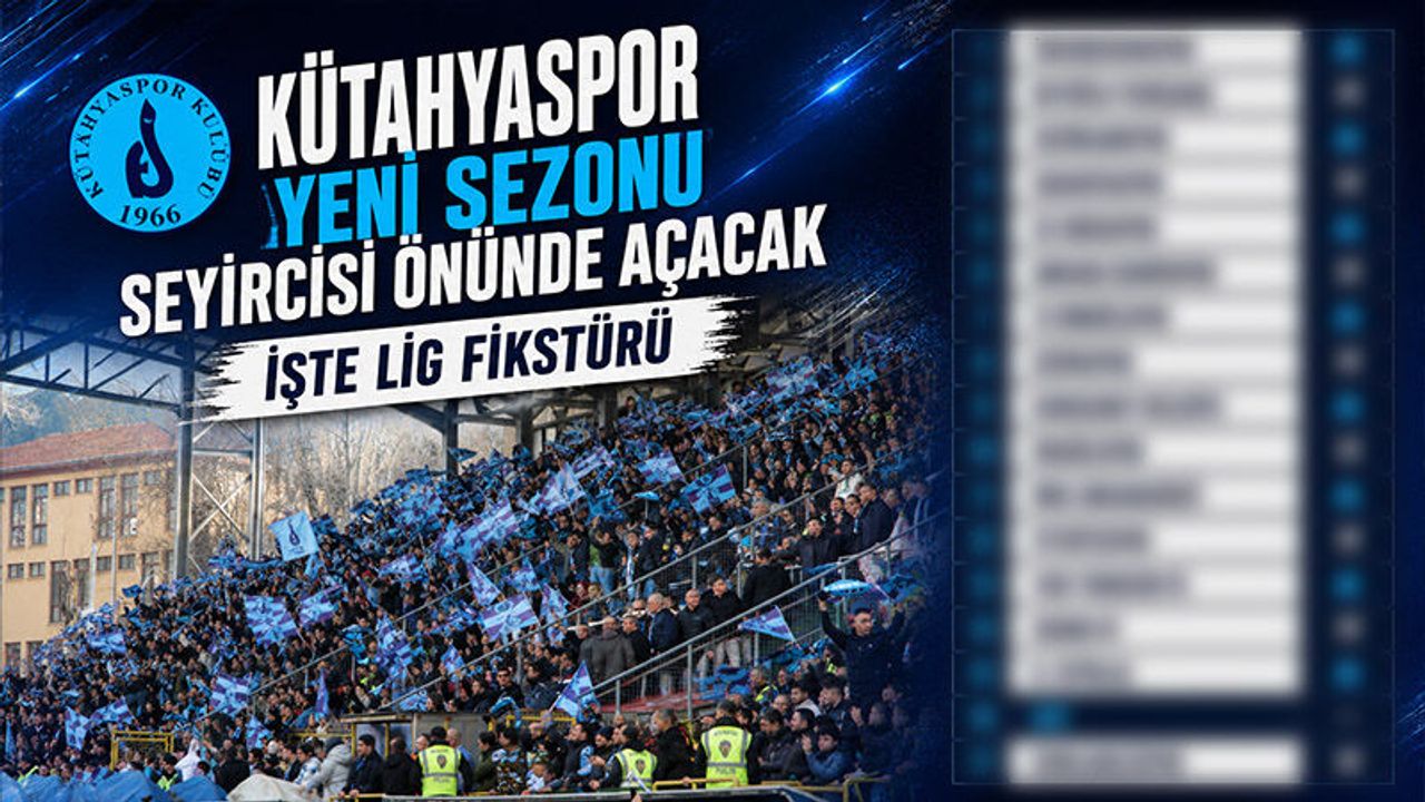 Kütahya Spor'un fikstürü belli oldu