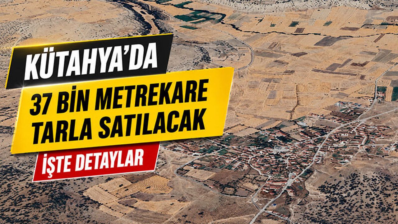 Kütahya'da binlerce metrekare tarla satılacak