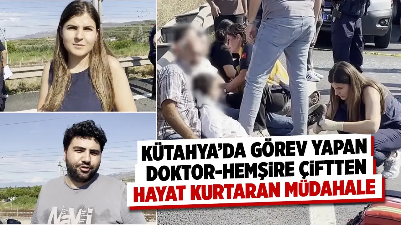 Kütahya'da görevli sağlıkçı aileden, Sakarya'da hayat kurtaran müdahale