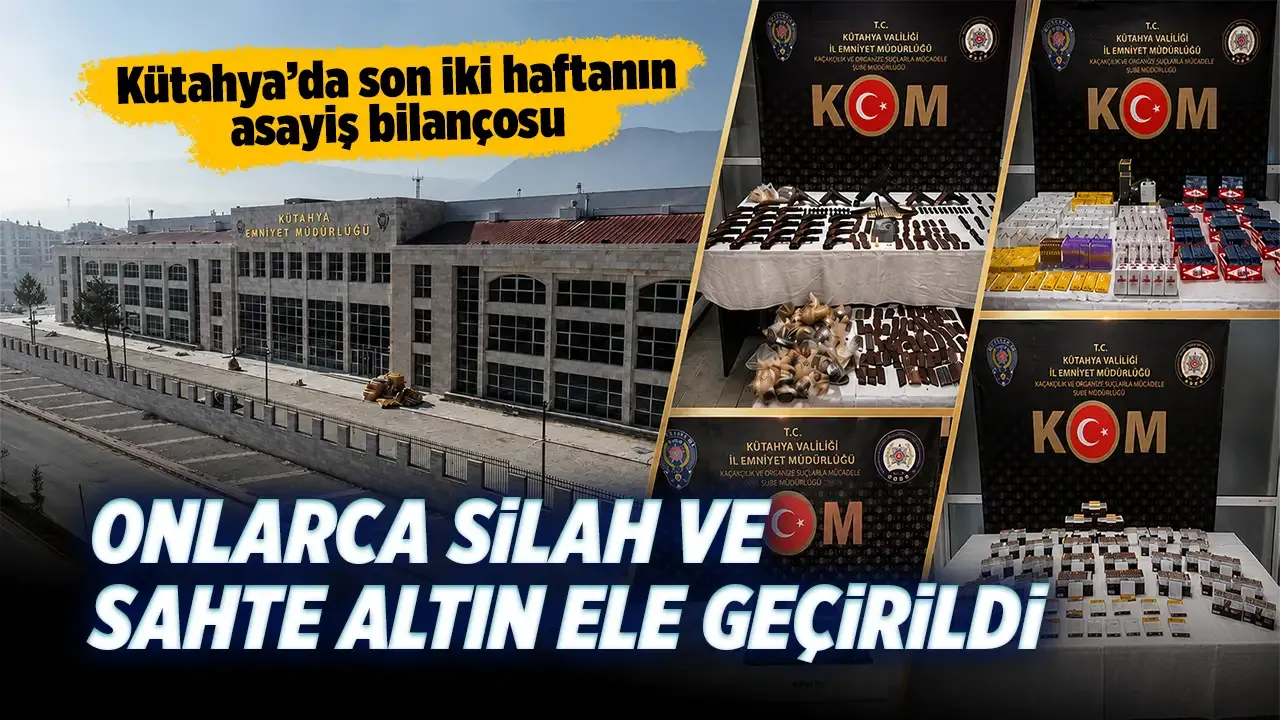 Kütahya polisinin asayiş bilançosu açıklandı