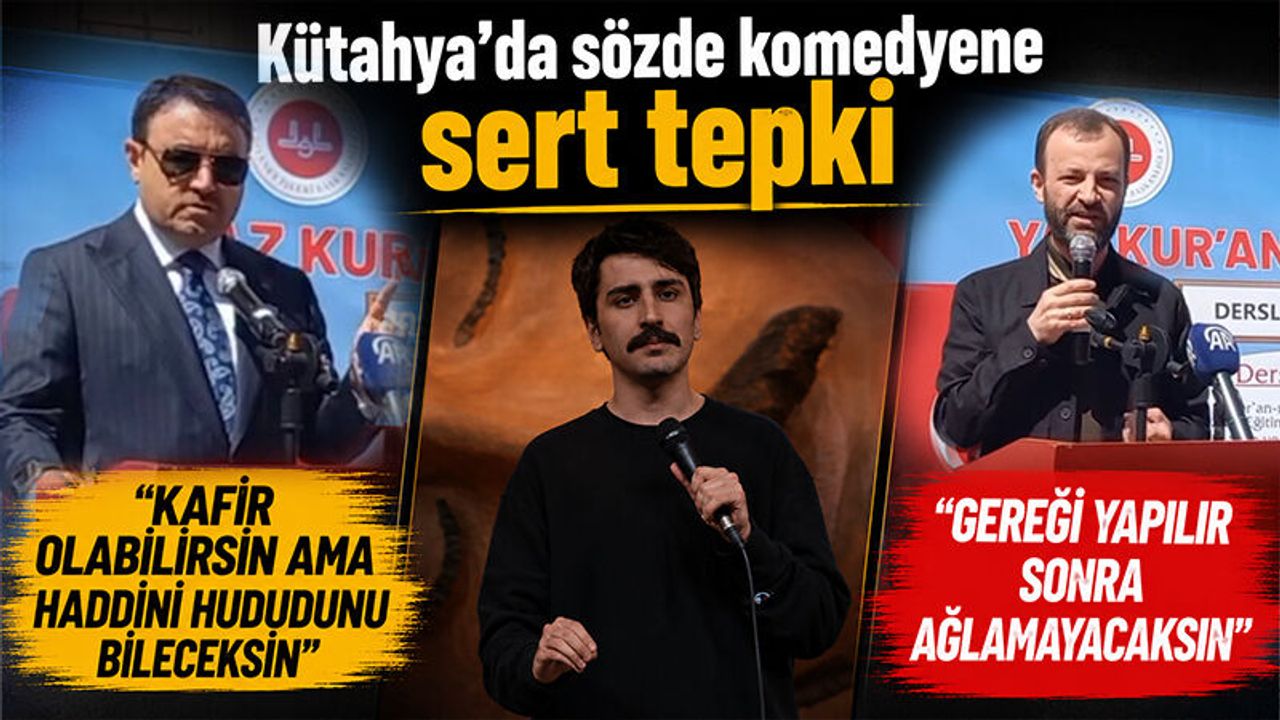 Kütahya’da sözde komedyene hakettiği cevap