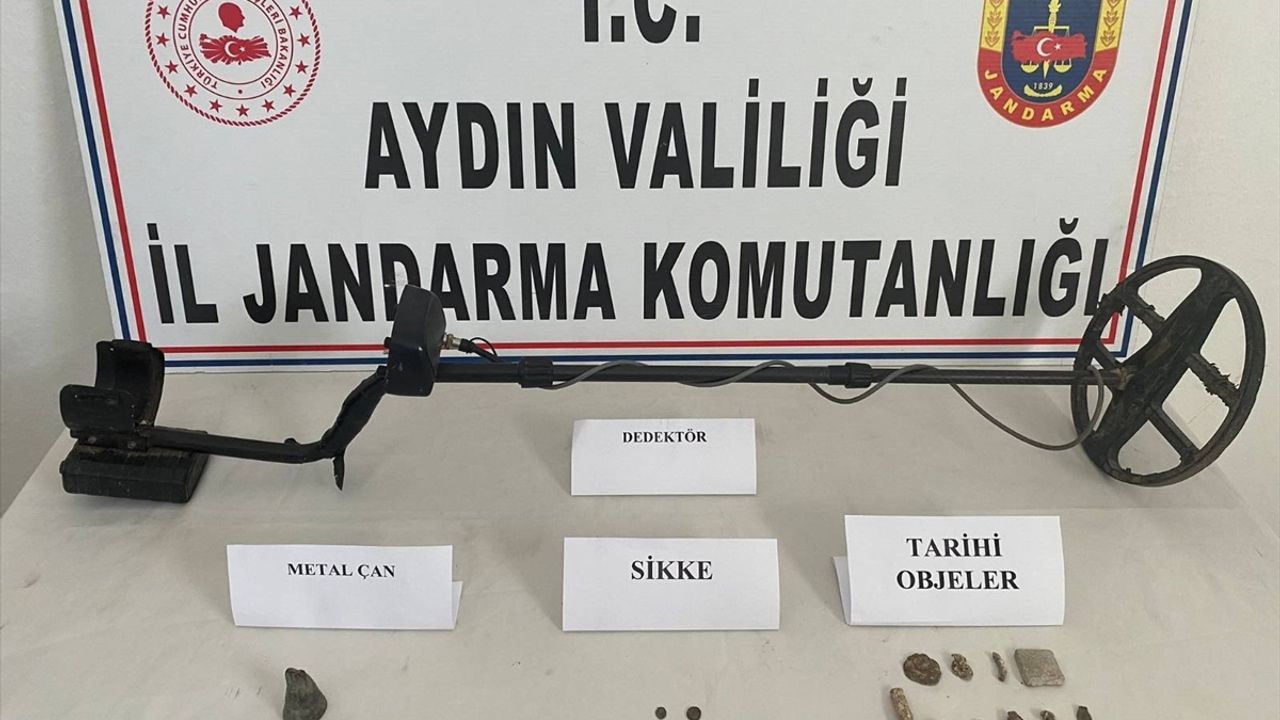 Aydın'da tarihi eser kaçakçılığı operasyonunda 2 kişi gözaltına alındı