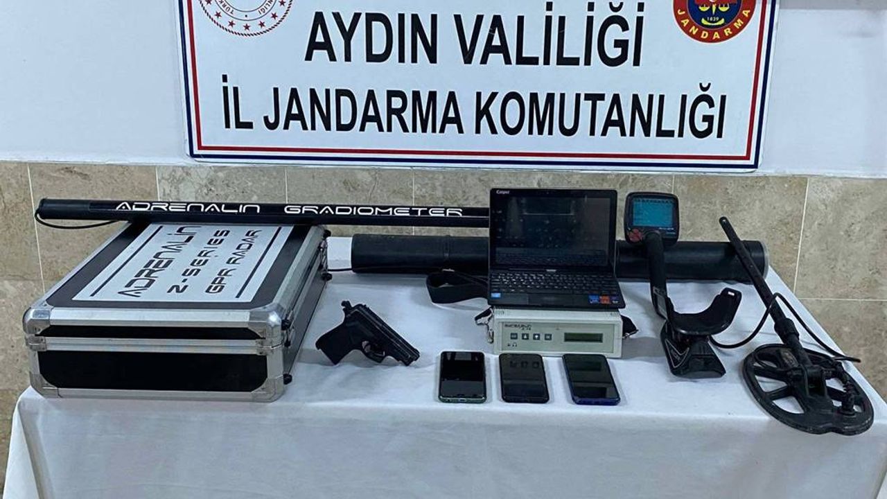 Nazilli'de SİT alanında kaçak kazı yapan 3 kişi yakalandı