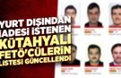 Yurt dışındaki aranan Kütahyalı FETÖ'cülerin listesi güncellendi