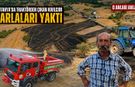 Kütahya’da traktörden çıkan kıvılcım tarlaları yaktı