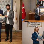 Kütahya Ekspres Gazetesi imtiyaz sahibi ve KGK İl Temsilcisi Mustafa Cin’den protokole ziyaret