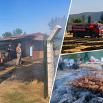 Kütahya’da mangal yapmak isterken yangın çıkardı