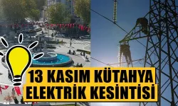 13 Kasım Cuma elektrik kesintisi