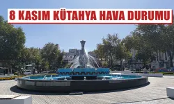 8 Kasım Cuma Kütahya hava durumu