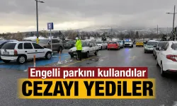 Kütahya’da engelli otoparkını kullandılar, cezayı yediler