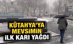 Kütahya’ya mevsimin ilk karı yağdı