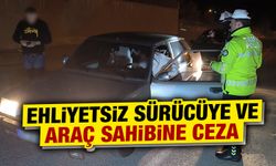 Kütahya’da araç sahibine ve ehliyetsiz sürücüye ceza