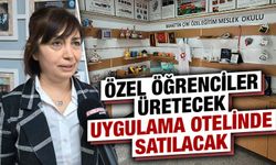 Kütahya’da özel öğrencilerin el emekleri satışa sunuldu