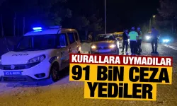 Kütahya’da polis ekipleri kuralsız sürücüleri yakaladı