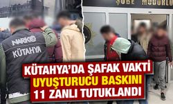 Kütahya'da şafak vakti uyuşturucu baskını