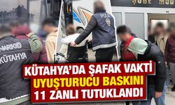 Kütahya'da şafak vakti uyuşturucu baskını