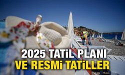 2025 Tatil Planı ve Resmi Tatiller tablo halinde