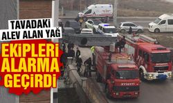 Kütahya’da tavada yanan yağ itfaiyeyi alarma geçirdi