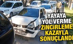 Kütahya’da yaya geçidinde zincirleme kaza meydana geldi