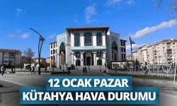 12 Ocak Pazar Kütahya hava durumu