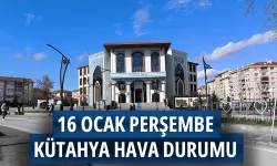 16 Ocak Perşembe Kütahya hava durumu