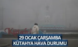 29 Ocak Çarşamba Kütahya hava durumu