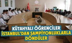 Kütahya’da Başyiğit, şampiyon öğrencileri ağırladı