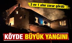 Kütahya'da bir köyde büyük ev yangını