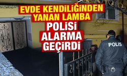 Kütahya'da evde yanıp sönen lamba polisi alarma geçirdi