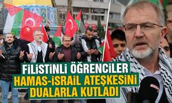 Kütahya’da Hamas-İsrail ateşkesi kutlandı