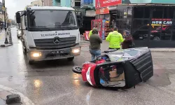 Kütahya’da kamyon elektrikli bisiklete çarptı