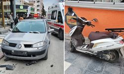 Kütahya’da otomobil motosiklete çarptı: 1 yaralı