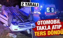 Kütahya’da otomobil takla attı, 2 yaralı