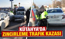 Kütahya’da zincirleme trafik kazası, 1 yaralı