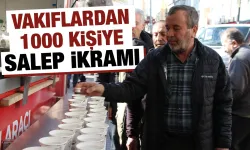 Kütahya’da 1000 kişilik salep ikram edildi