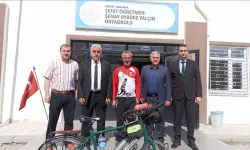 Şehit öğretmen Aybüke Yalçın için 1000 kilometre bisiklet yolculuğu yaptı