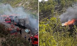 Kütahya’da evde çıkan yangın az kalsın ormanı yakıyordu