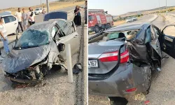 Kütahya’da kontrolden çıkan otomobil takla attı, 2 yaralı