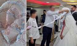 Kütahya'da bir düğünde 8 metre para zinciri takıldı