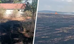 Kütahya’daki anız yangını eve sıçradı