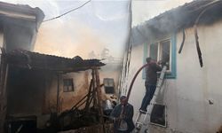 Kütahya'da köyde çıkan yangında iki kuzenin evleri yandı