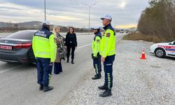 Kütahya Altıntaş Kaymakamı trafik denetimlerine katıldı