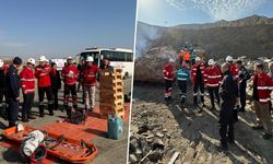 Kütahya Tavşanlı’da GLİ’de heyelan tatbikatı