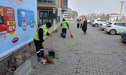 Kütahya Bahçelievler Mahallesi’nde yaprak temizliği