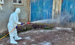 Kütahya Çavdarhisar’da hayvancılık işletmelerine dezenfeksiyon çalışması