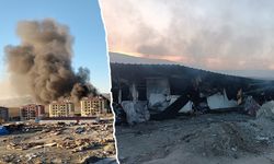 Kütahya’da bir inşaat şantiyesinde yangın