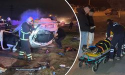 Kütahya'da aşırı hız kazaya neden oldu, 1 yaralı