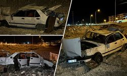 Kütahya'da OSB yolunda otomobil takla attı, sürücü yaralı